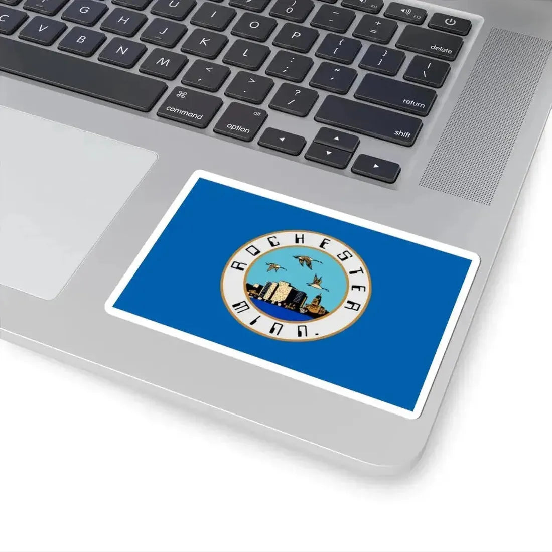Flag of Rochester Minnesota (United States) STICKER Vinyl Kiss-Cut Decal - The Sticker Space