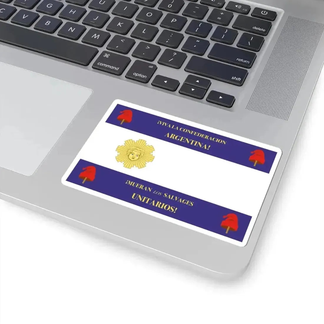 Flag of Rosas (Argentina) STICKER Vinyl Kiss-Cut Decal - The Sticker Space