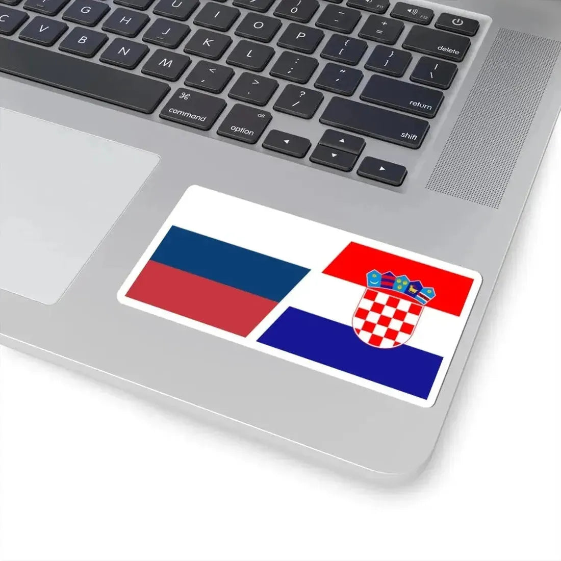 Flag of Russia and Croatia (Croatia) STICKER Vinyl Kiss-Cut Decal - The Sticker Space
