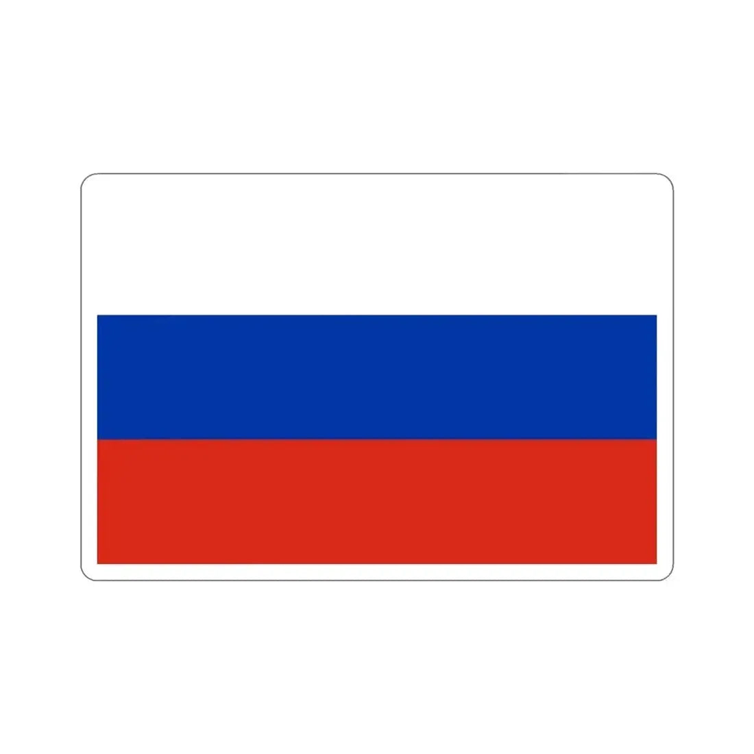 Flag of Russia STICKER Vinyl Die-Cut Decal - The Sticker Space