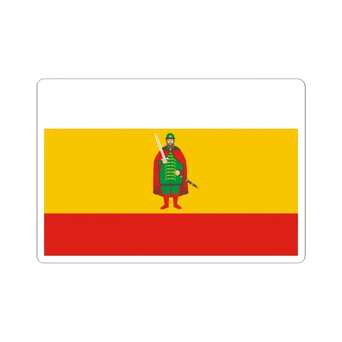 Flag of Ryazan Oblast Russia - STICKER Vinyl Kiss-Cut Decal - The Sticker Space