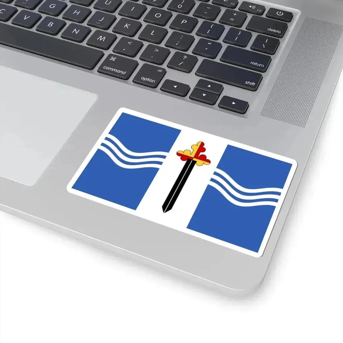 Flag of Saint Michaels Maryland (United States) STICKER Vinyl Kiss-Cut Decal - The Sticker Space