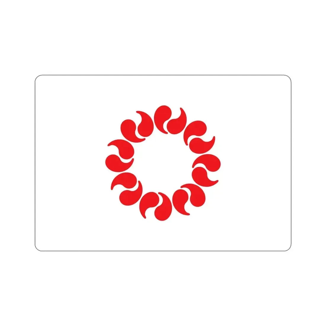 Flag of Saitama Prefecture Japan STICKER Vinyl Die-Cut Decal - The Sticker Space