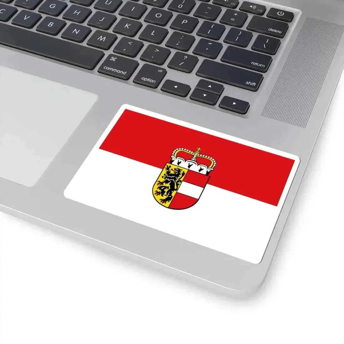 Flag of Salzburg state (Austria) STICKER Vinyl Kiss-Cut Decal - The Sticker Space