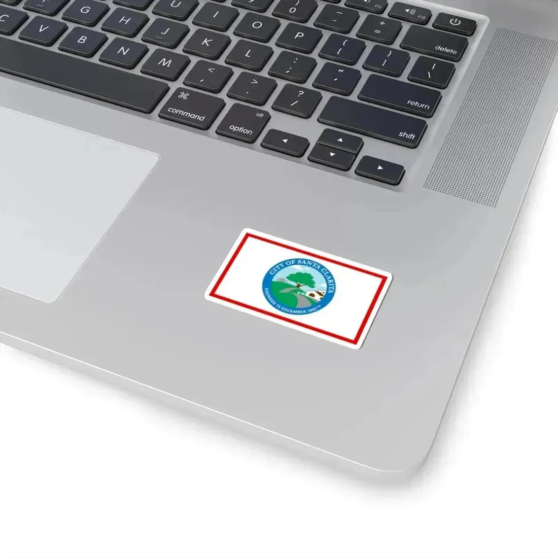 Flag of Santa Clarita, California - STICKER Vinyl Kiss-Cut Decal - The Sticker Space
