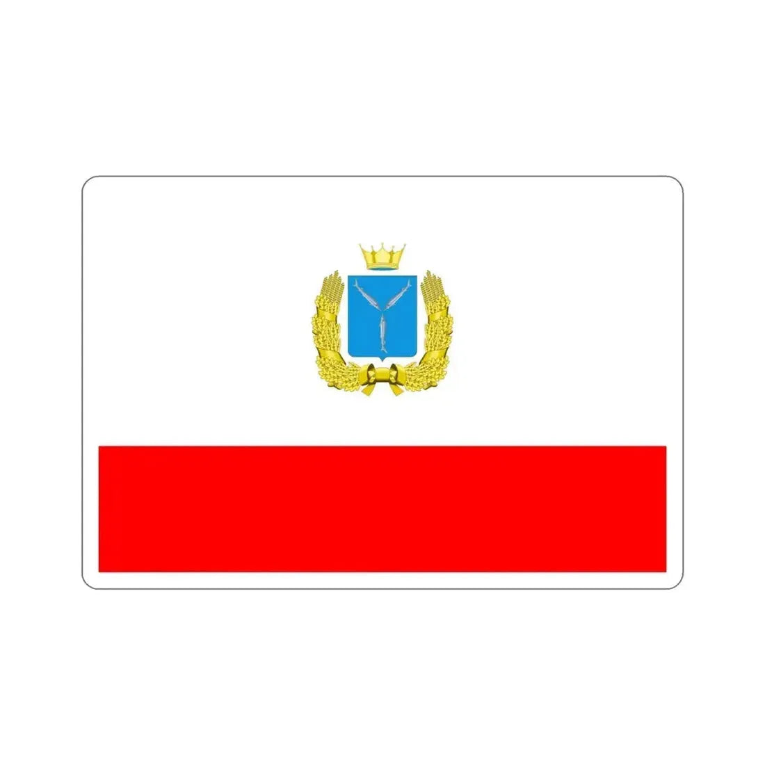 Flag of Saratov Oblast Russia STICKER Vinyl Die-Cut Decal - The Sticker Space