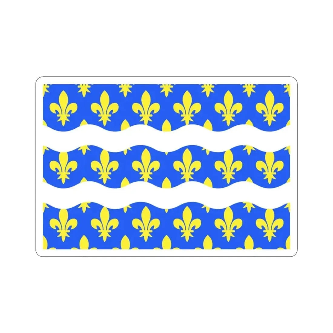 Flag of Seine et Marne France 2 STICKER Vinyl Die-Cut Decal - The Sticker Space