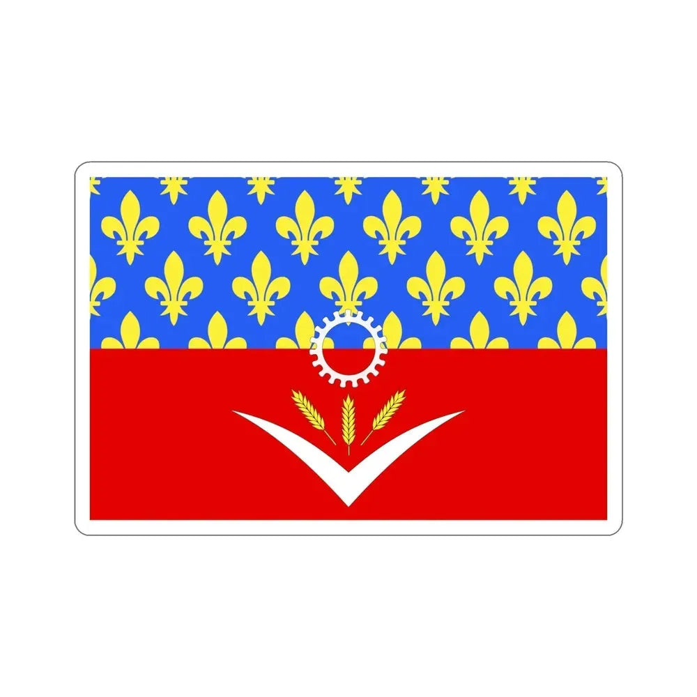 Flag of Seine Saint Denis France STICKER Vinyl Die-Cut Decal - The Sticker Space