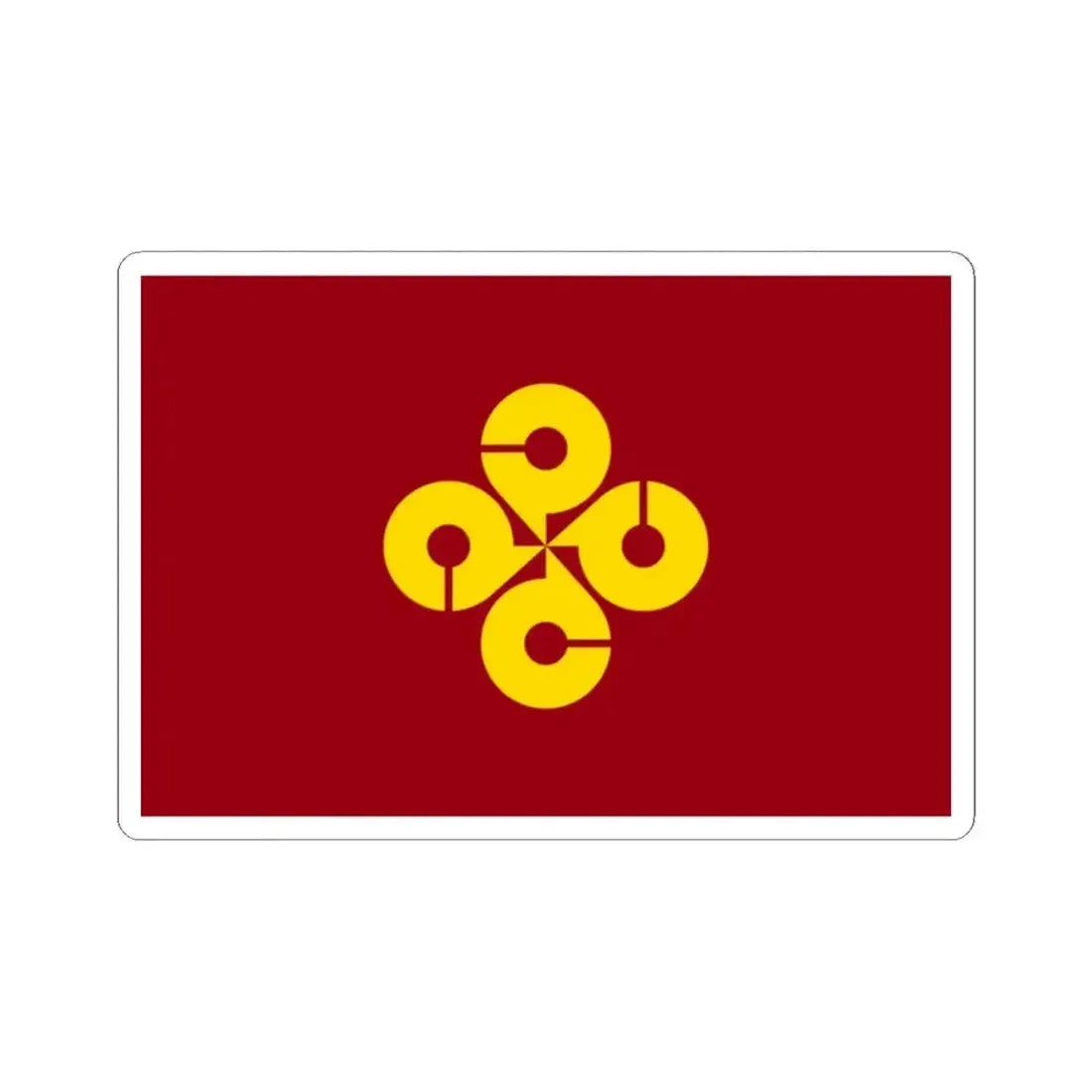 Flag of Shimane Prefecture Japan - STICKER Vinyl Kiss-Cut Decal - The Sticker Space