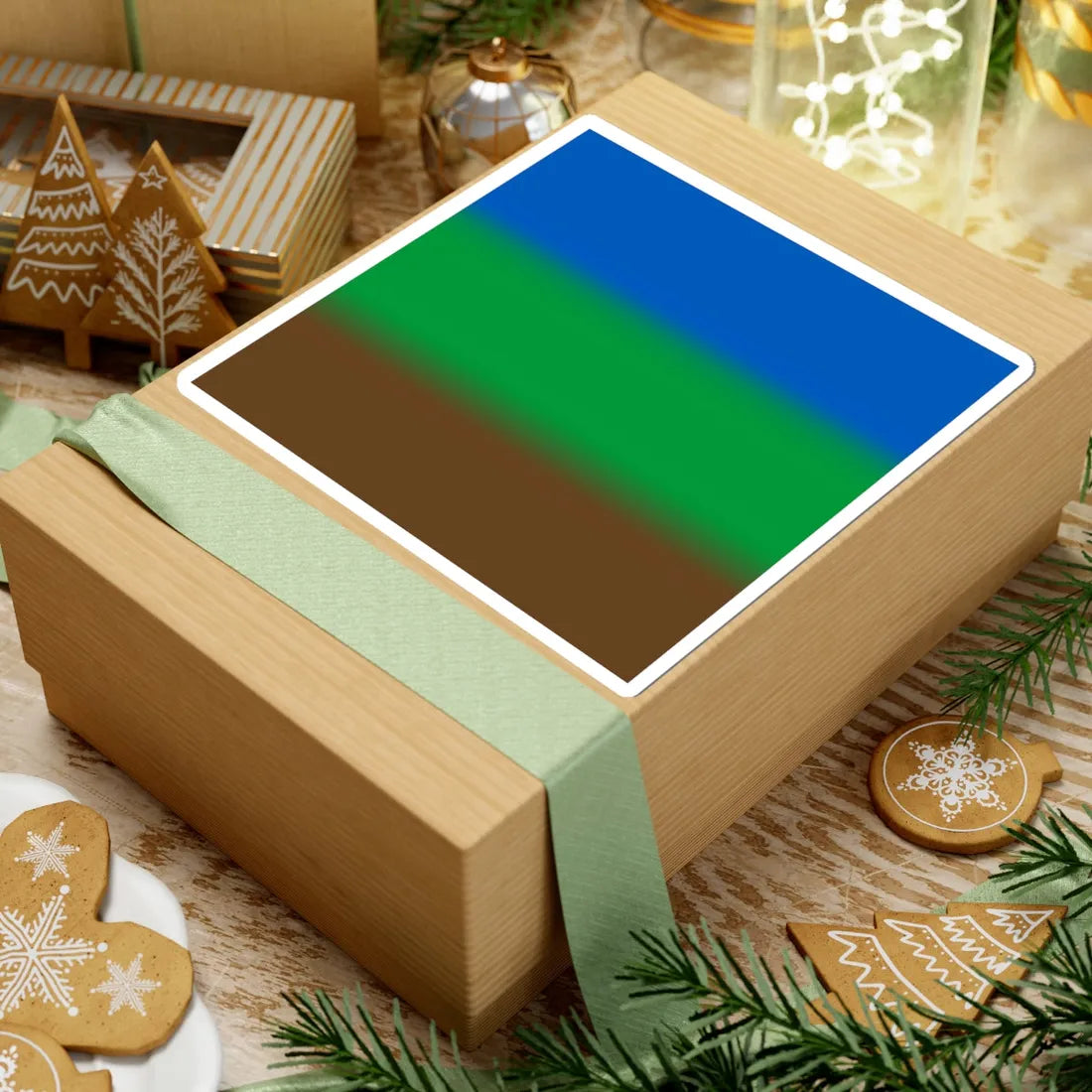 Flag of Simakivka (Ukraine) STICKER Vinyl Kiss-Cut Decal - The Sticker Space