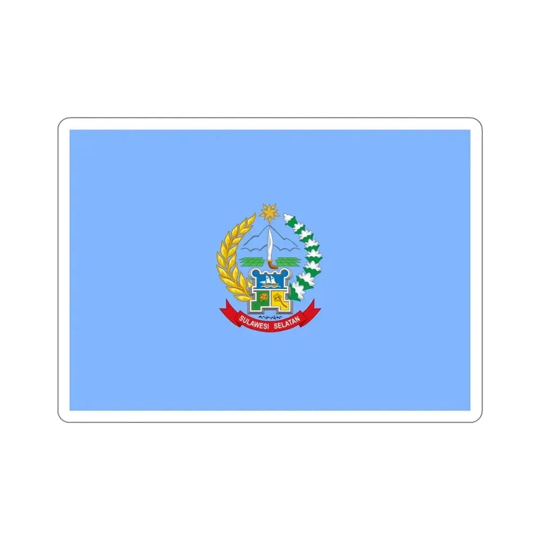 Flag of South Sulawesi Indonesia STICKER Vinyl Die-Cut Decal - The Sticker Space