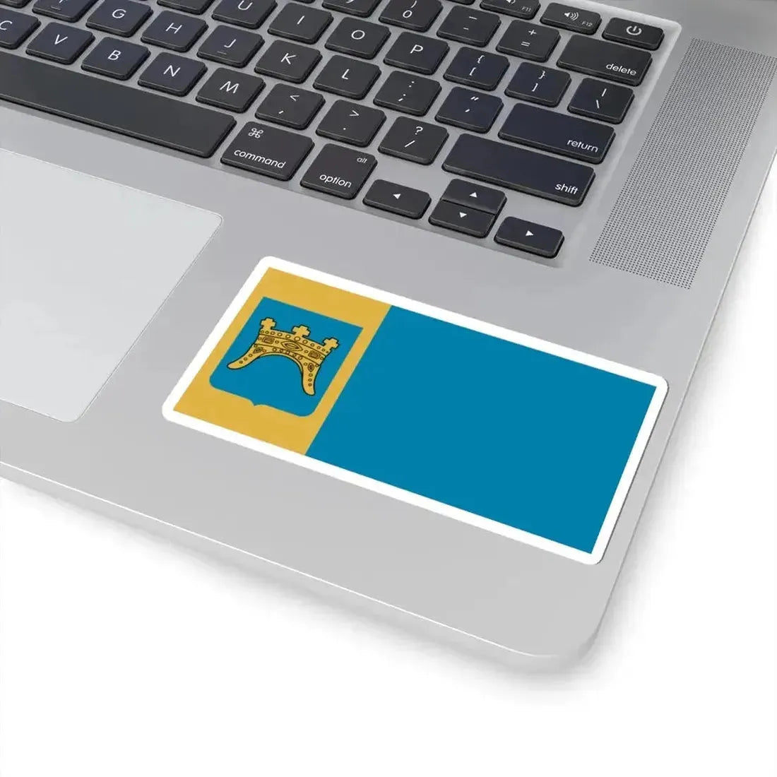 Flag of Split-Dalmatia County (Croatia) STICKER Vinyl Kiss-Cut Decal - The Sticker Space