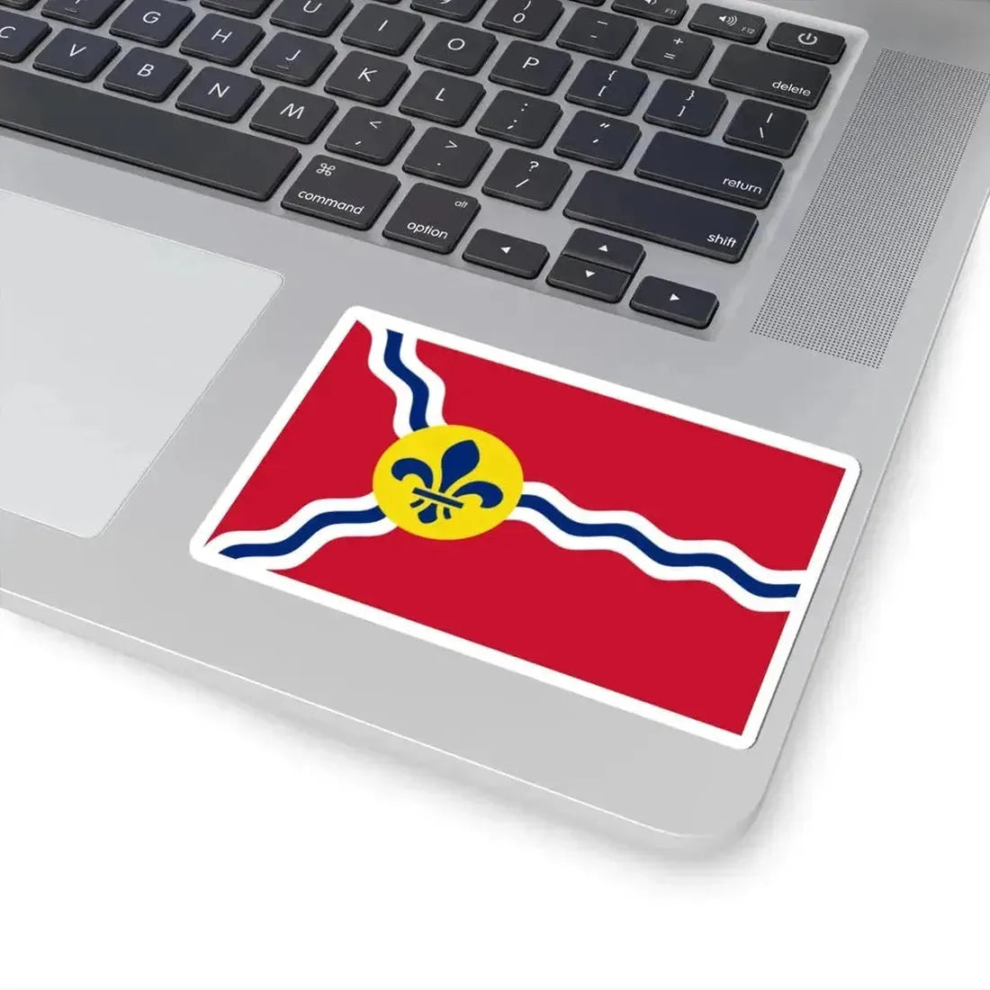 Flag of St. Louis Missouri (United States) STICKER Vinyl Kiss-Cut Decal - The Sticker Space
