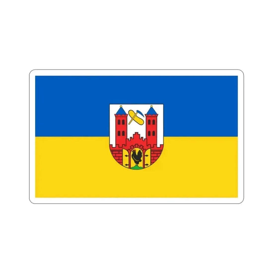 Flag of Suhl Germany STICKER Vinyl Die-Cut Decal - The Sticker Space