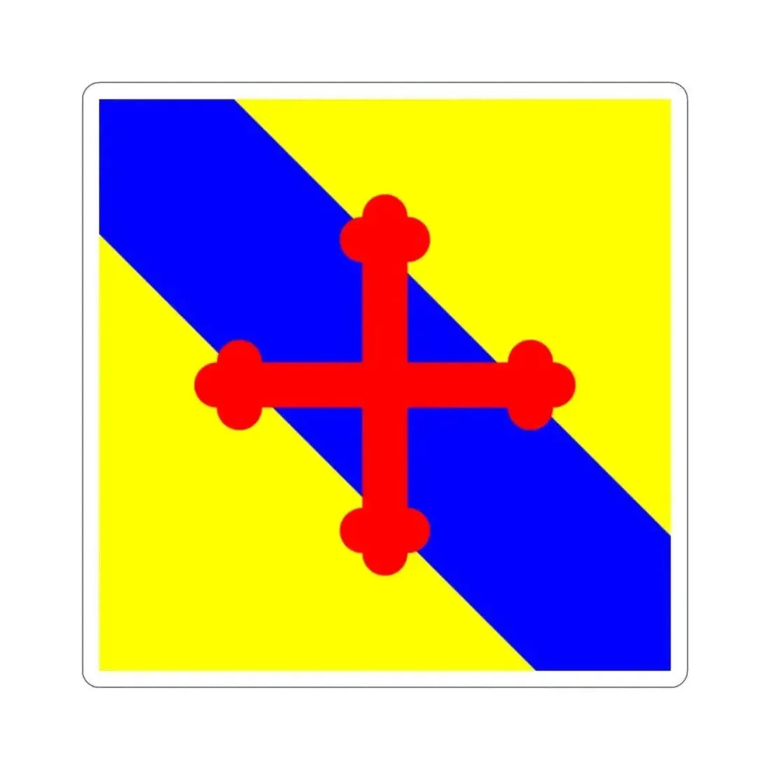 Flag of Sullens Switzerland STICKER Vinyl Die-Cut Decal - The Sticker Space