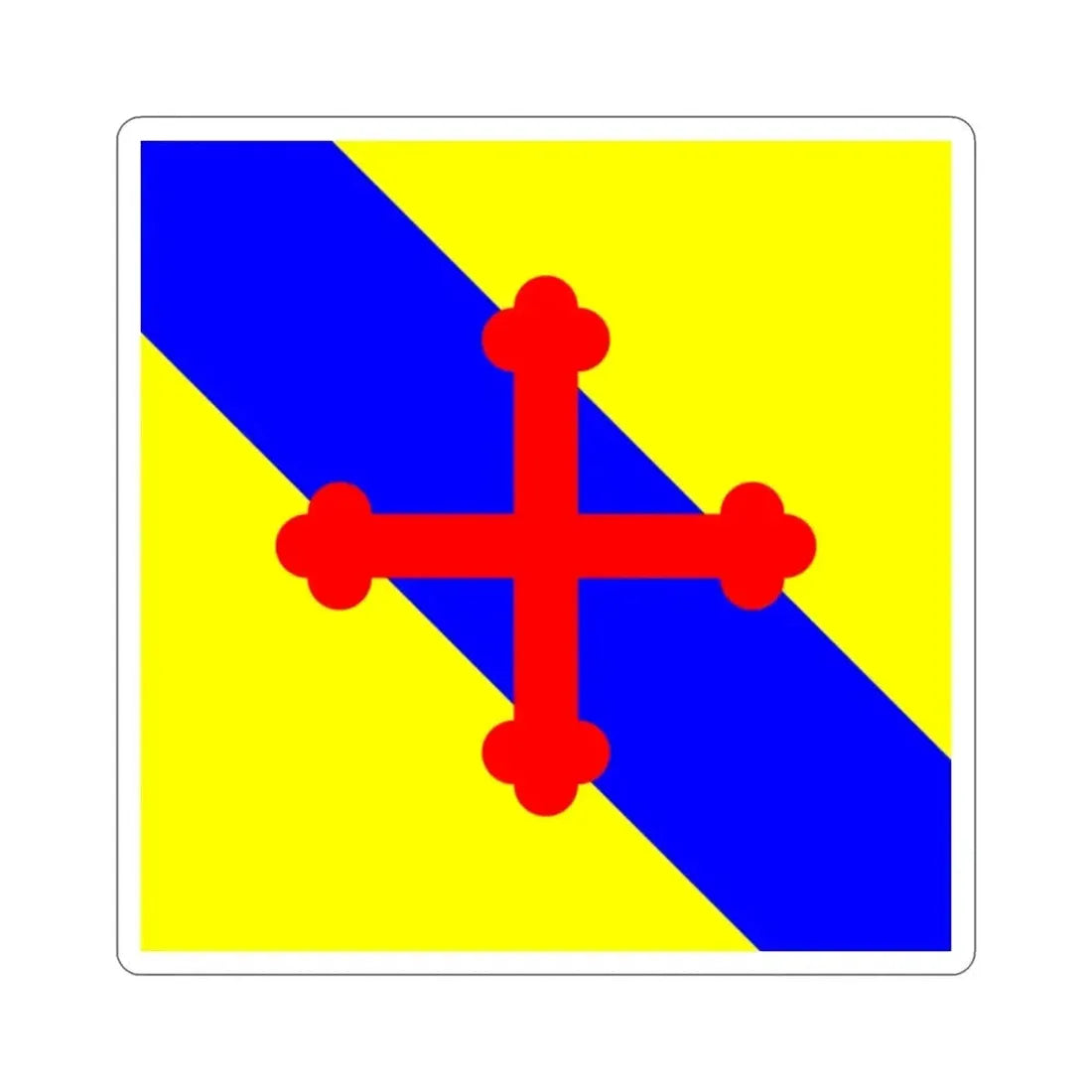 Flag of Sullens Switzerland STICKER Vinyl Die-Cut Decal - The Sticker Space