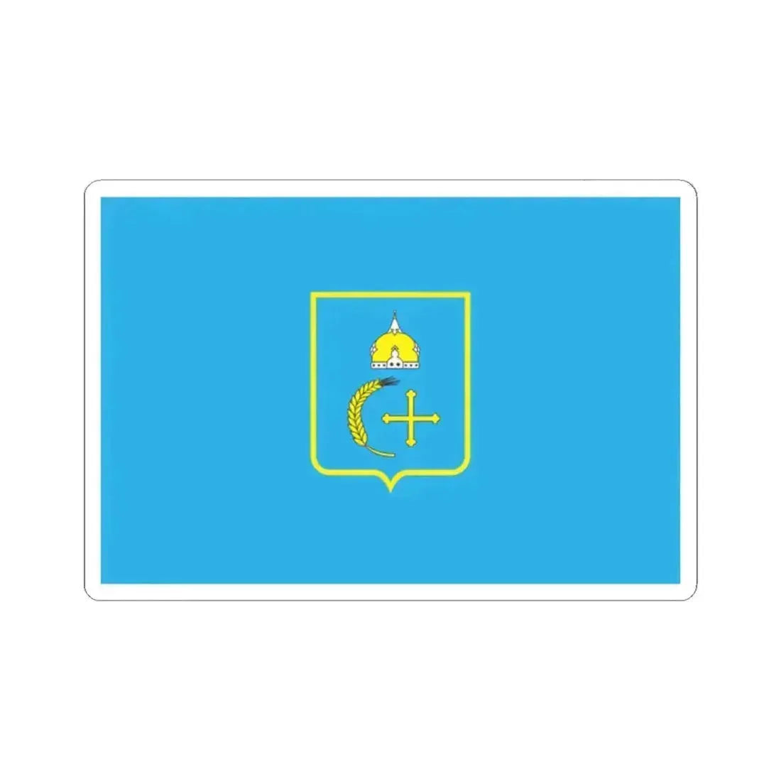 Flag of Sumy Oblast Ukraine - STICKER Vinyl Kiss-Cut Decal - The Sticker Space