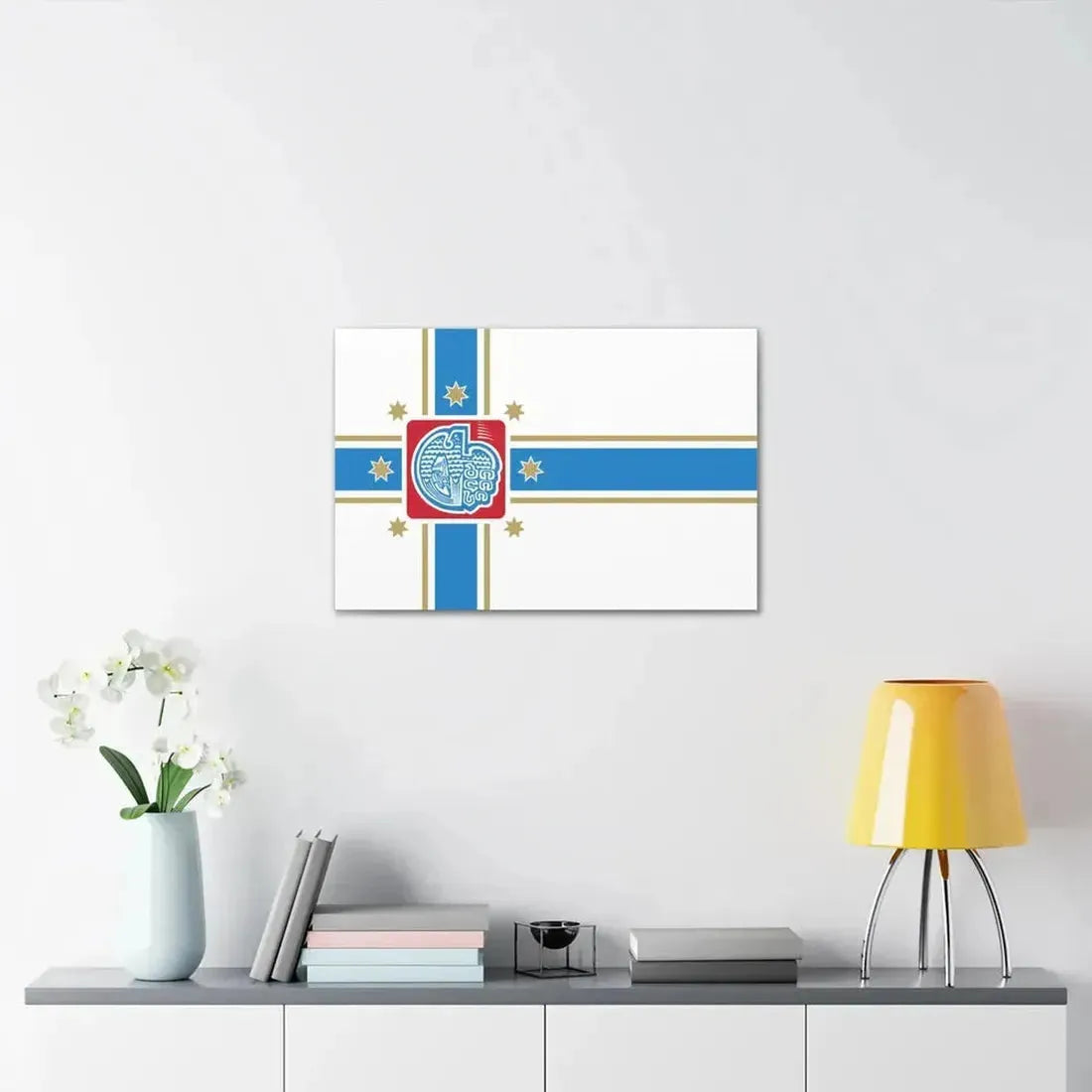 Flag of Tbilisi Georgia - Canvas Wall Art - The Sticker Space
