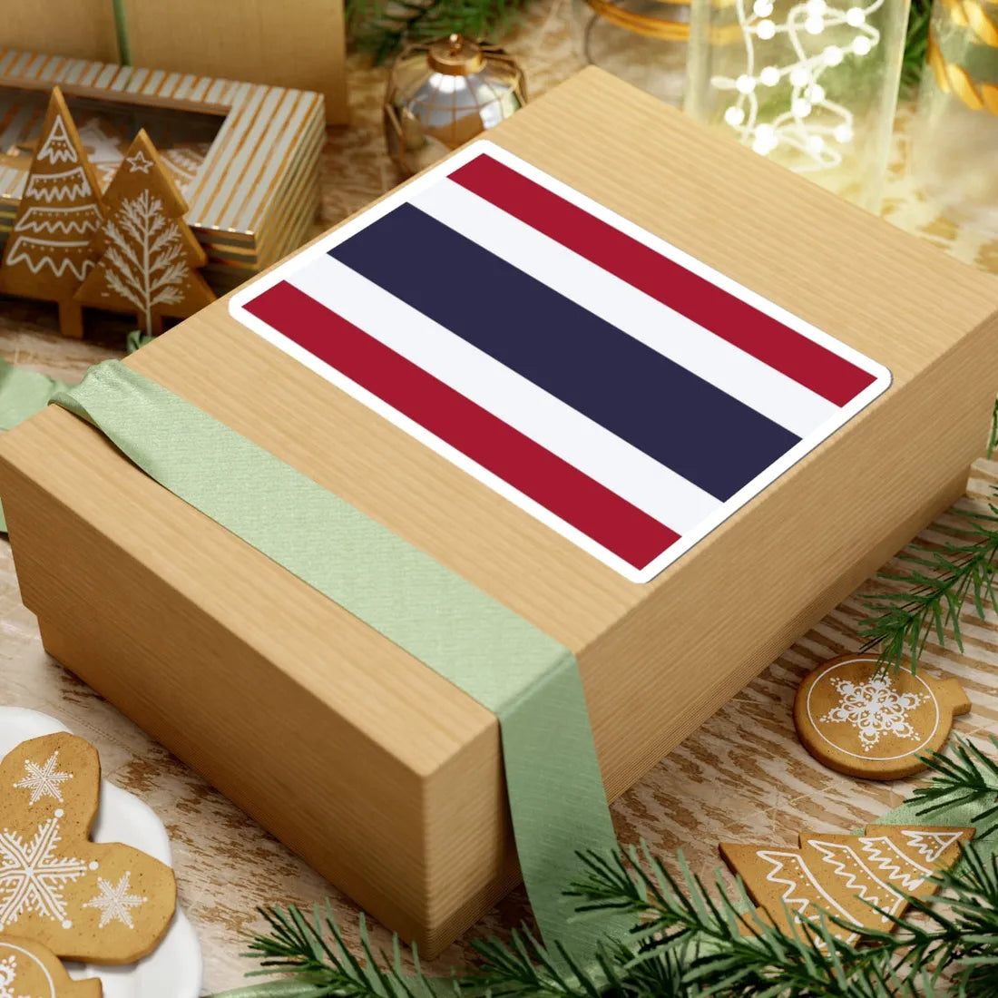 Flag of Thailand (Thailand) STICKER Vinyl Kiss-Cut Decal - The Sticker Space