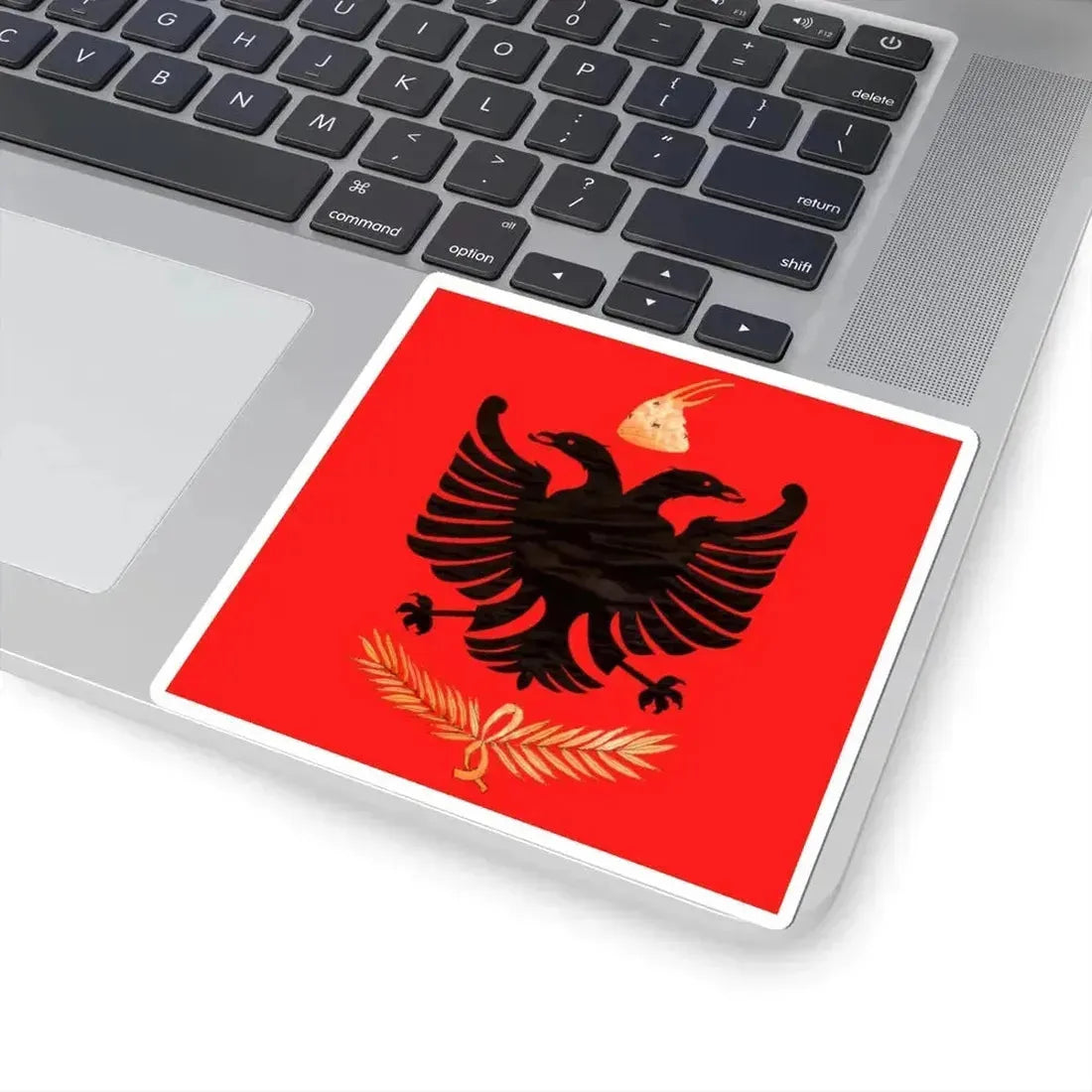 Flag of the Albanian Kingdom 1928-1939 (Albania) STICKER Vinyl Kiss-Cut Decal - The Sticker Space