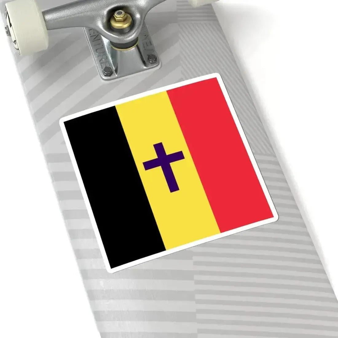 Flag of the Armed Forces Bishop of Belgium (Belgium) STICKER Vinyl Kiss-Cut Decal - The Sticker Space