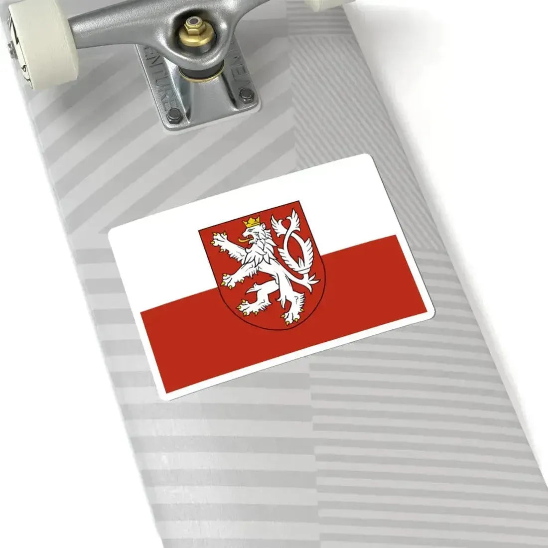 Flag of the Bohemian Coat of Arms (Czech Republic) STICKER Vinyl Kiss-Cut Decal - The Sticker Space