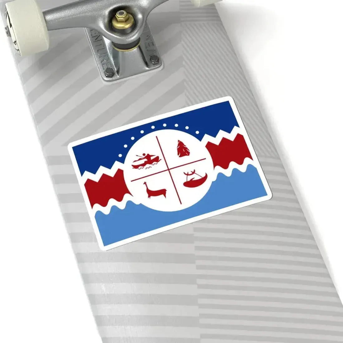 Flag of the Chango people (Chile) STICKER Vinyl Kiss-Cut Decal - The Sticker Space