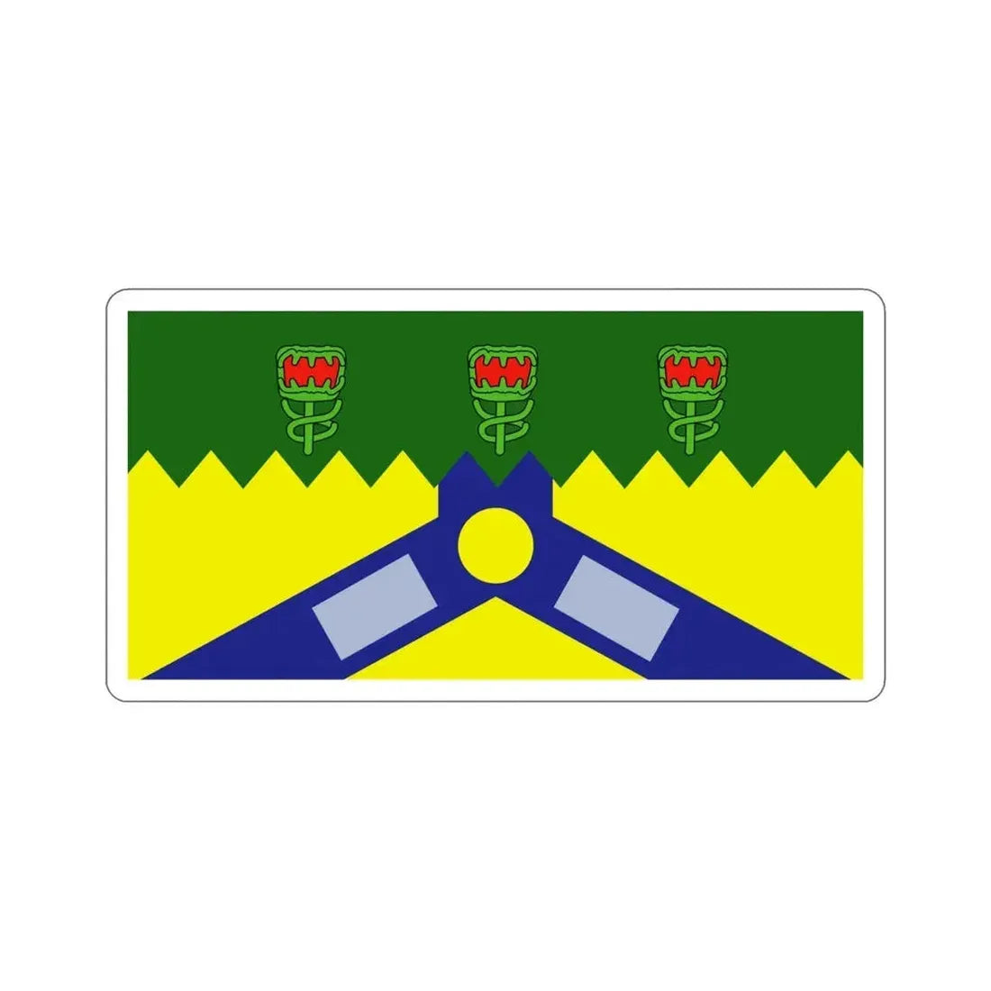 Flag of the City of Launceston Australia STICKER Vinyl Die-Cut Decal - The Sticker Space