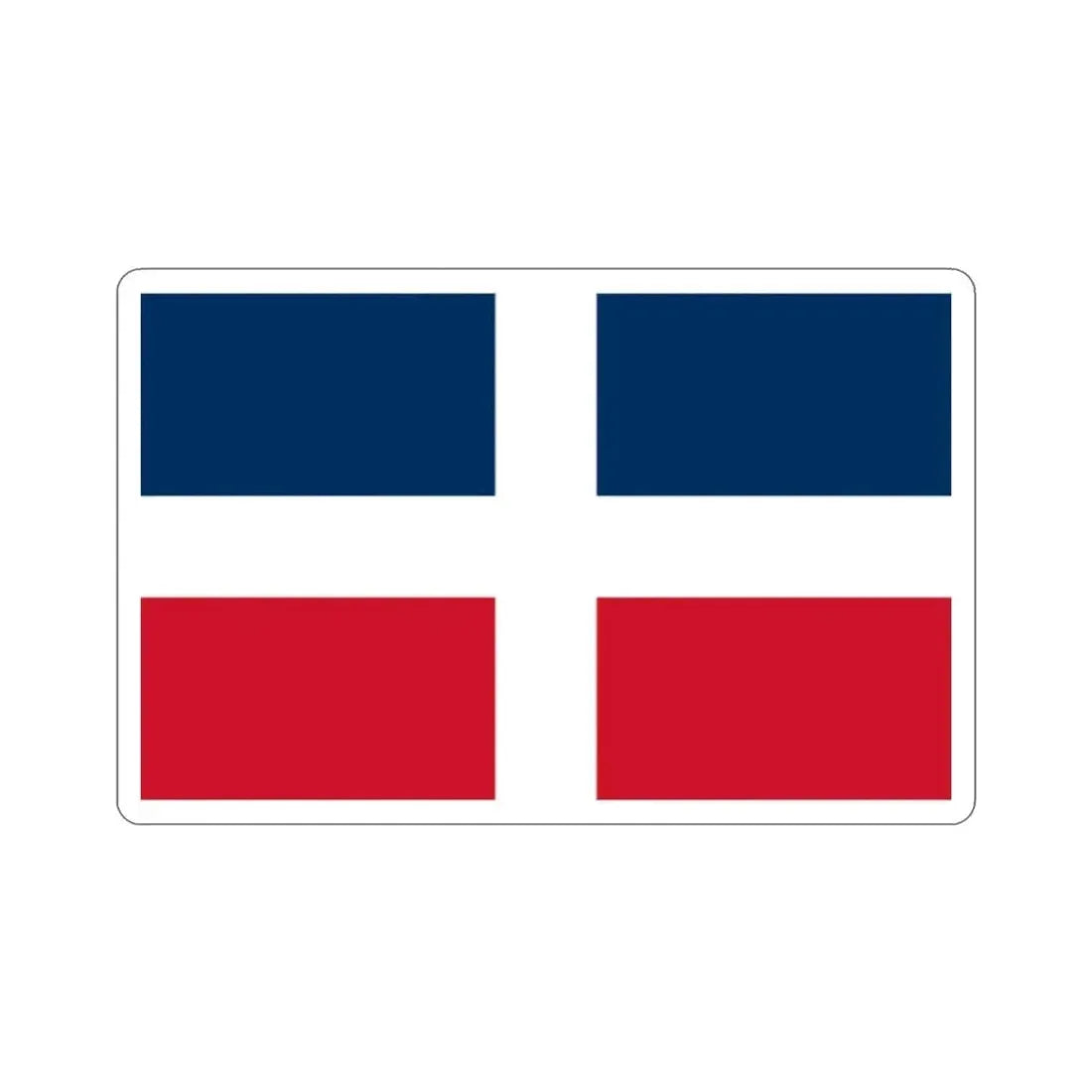 Flag of the Dominican Republic (up to 1844) STICKER Vinyl Die-Cut Decal - The Sticker Space
