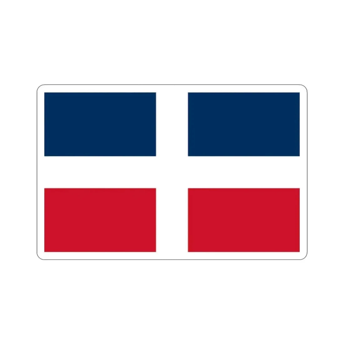 Flag of the Dominican Republic (up to 1844) STICKER Vinyl Die-Cut Decal - The Sticker Space