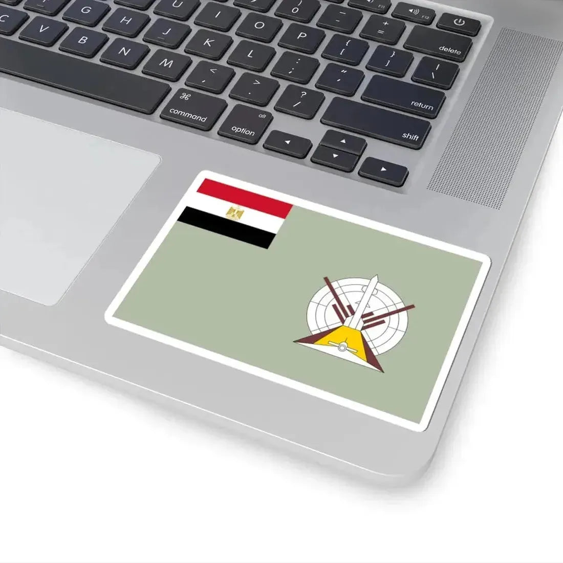 Flag of the Egyptian Air Defense Forces (Egypt) STICKER Vinyl Kiss-Cut Decal - The Sticker Space