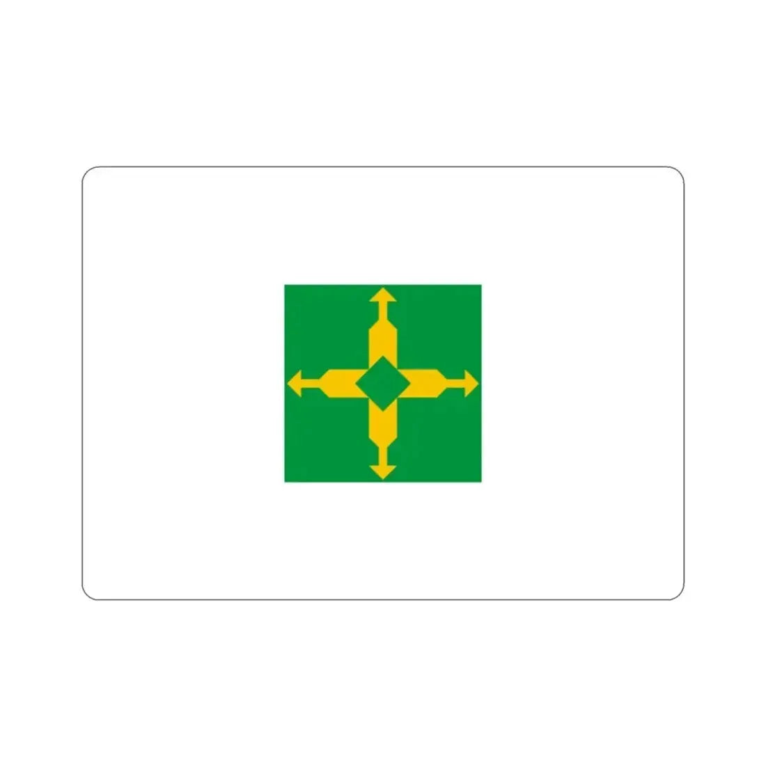 Flag of the Federal District Brazil STICKER Vinyl Die-Cut Decal - The Sticker Space