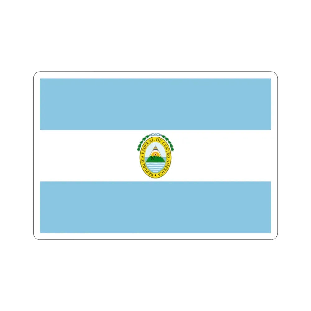 Flag of the Federal Republic of Central America STICKER Vinyl Die-Cut Decal 2 Inch - The Sticker Space