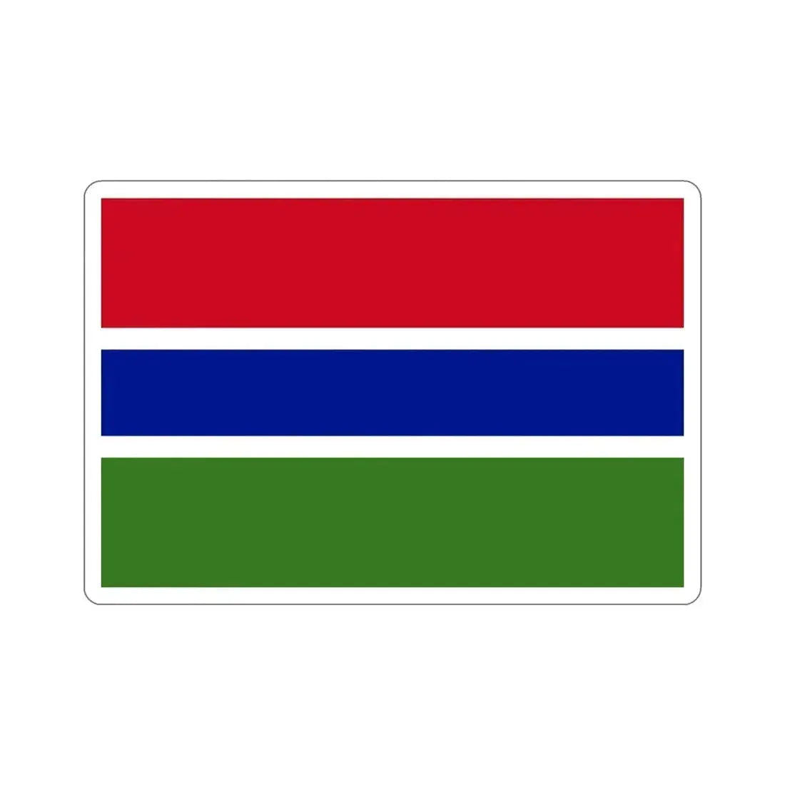Flag of the Gambia STICKER Vinyl Die-Cut Decal - The Sticker Space