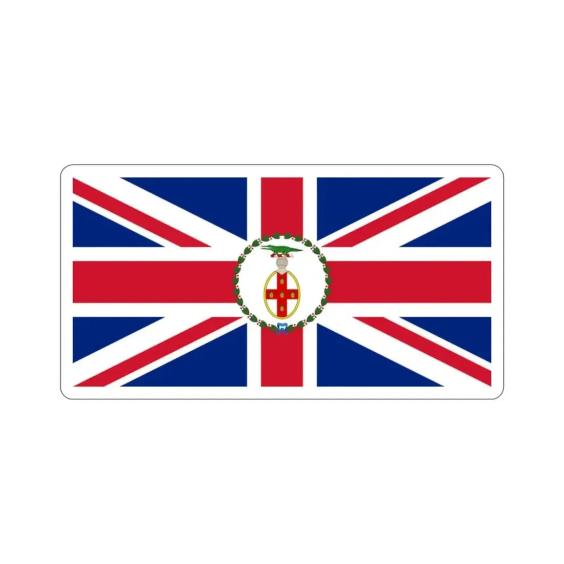 Flag of the Governor of Jamaica (1875–1906) STICKER Vinyl Die-Cut Decal - The Sticker Space