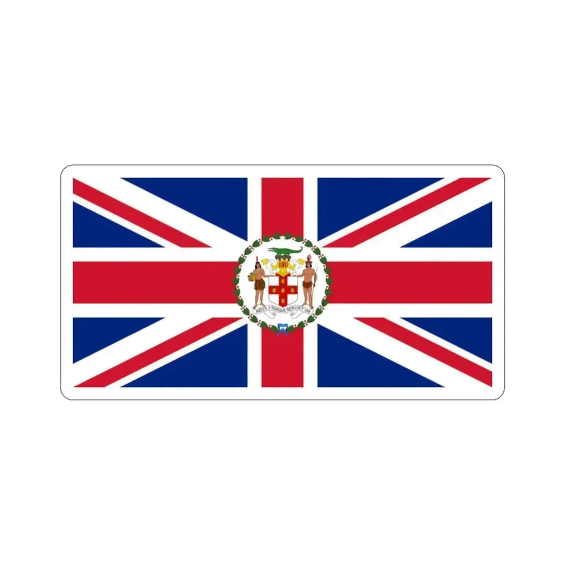 Flag of the Governor of Jamaica (1957–1962) STICKER Vinyl Die-Cut Decal - The Sticker Space