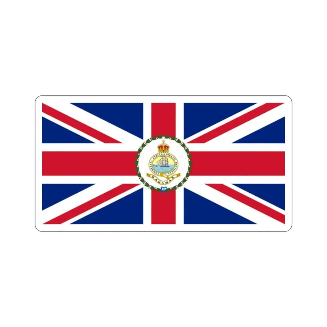 Flag of the Governor of the Bahamas (1904–1953) STICKER Vinyl Die-Cut Decal - The Sticker Space
