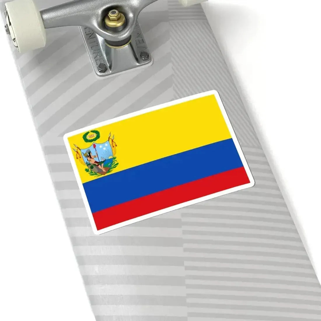 Flag of the Gran Colombia 1819-1820 version 1 (Colombia) STICKER Vinyl Kiss-Cut Decal - The Sticker Space