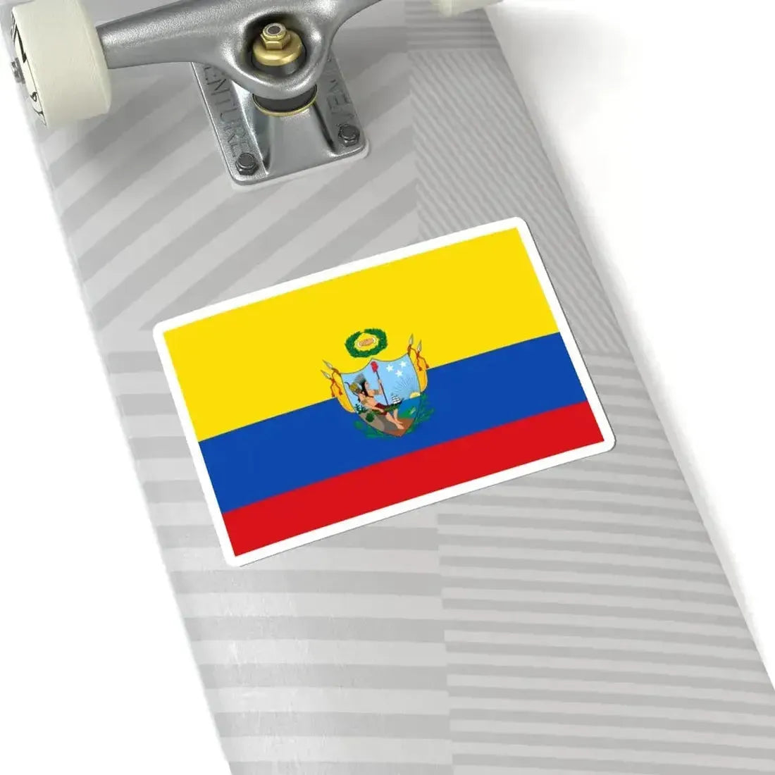Flag of the Gran Colombia 1819-1820 version 3 (Colombia) STICKER Vinyl Kiss-Cut Decal - The Sticker Space