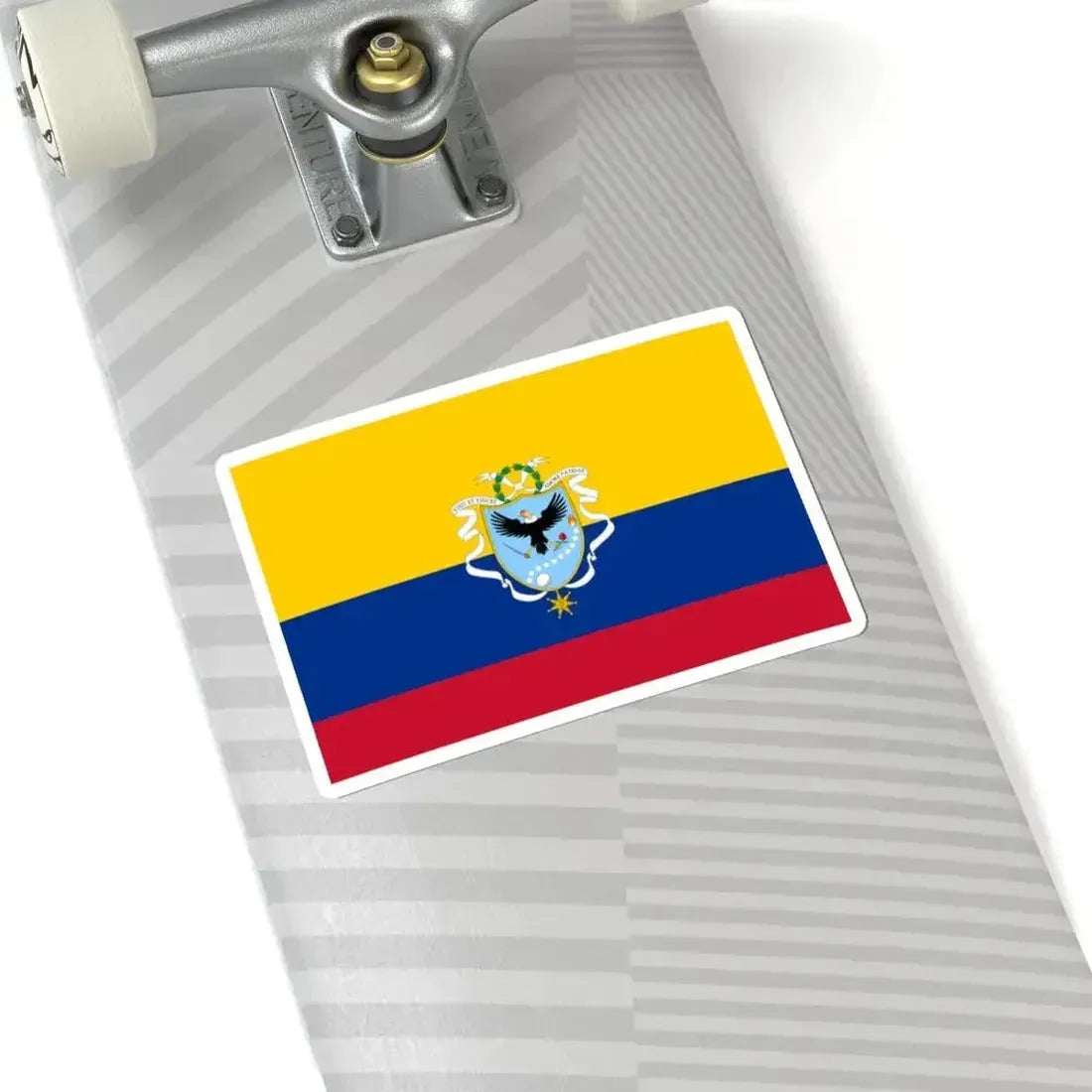Flag of the Gran Colombia 1820-1821 version 3 recolor (Colombia) STICKER Vinyl Kiss-Cut Decal - The Sticker Space