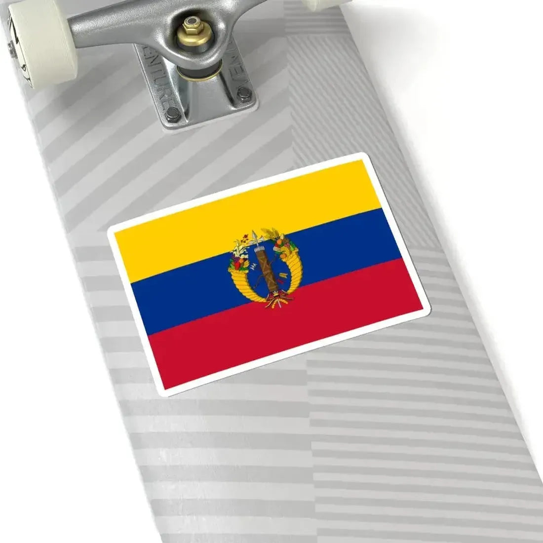 Flag of the Gran Colombia 1821-1830 version 2 recolor (Colombia) STICKER Vinyl Kiss-Cut Decal - The Sticker Space