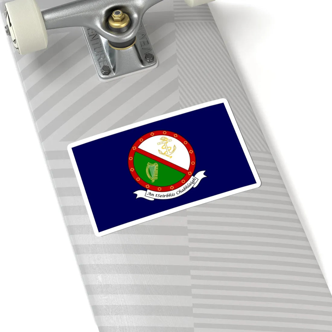 Flag of the Irish Naval Service (Ireland) STICKER Vinyl Kiss-Cut Decal - The Sticker Space