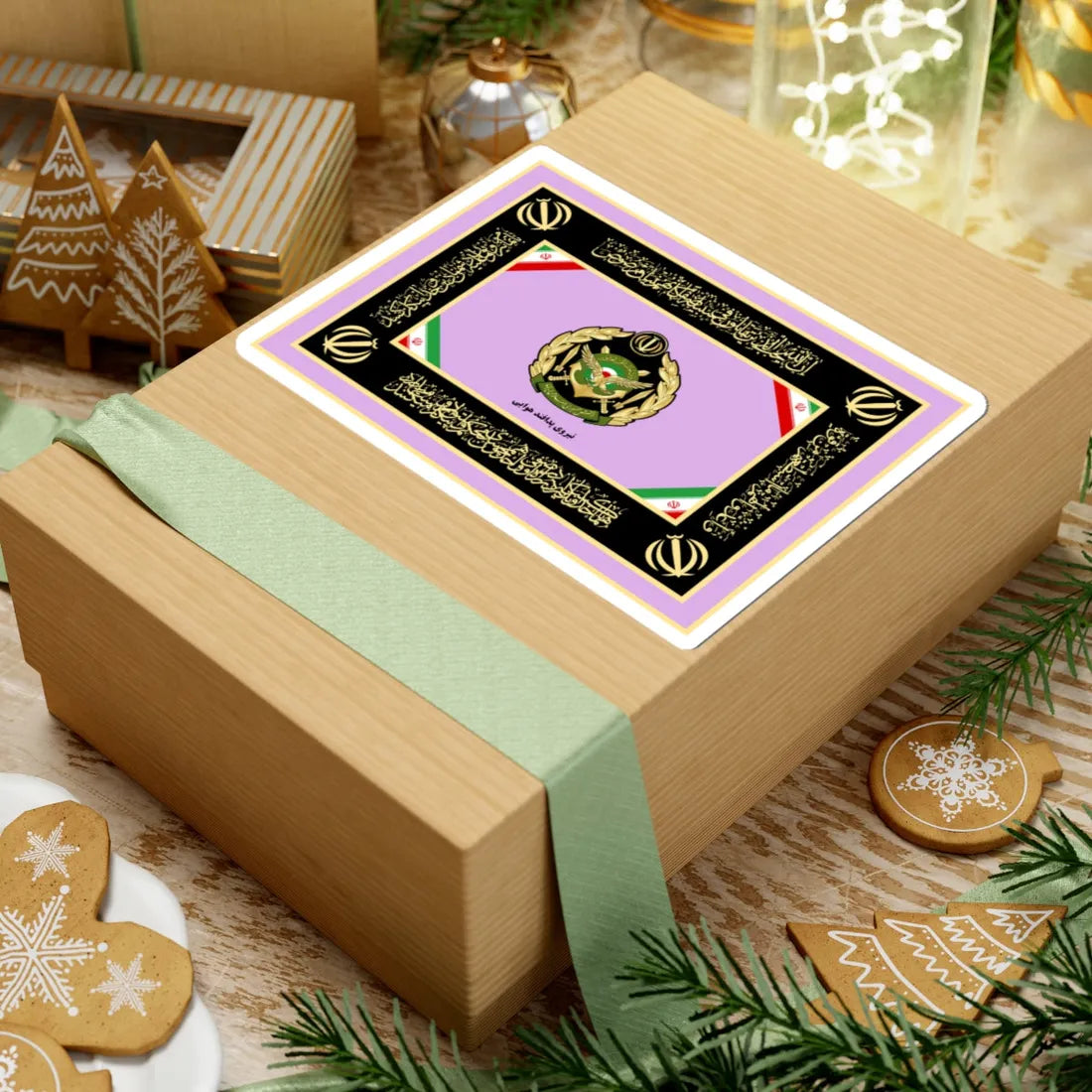 Flag of the Islamic Republic of Iran Air Defense Force of Army (Iran) STICKER Vinyl Kiss-Cut Decal - The Sticker Space