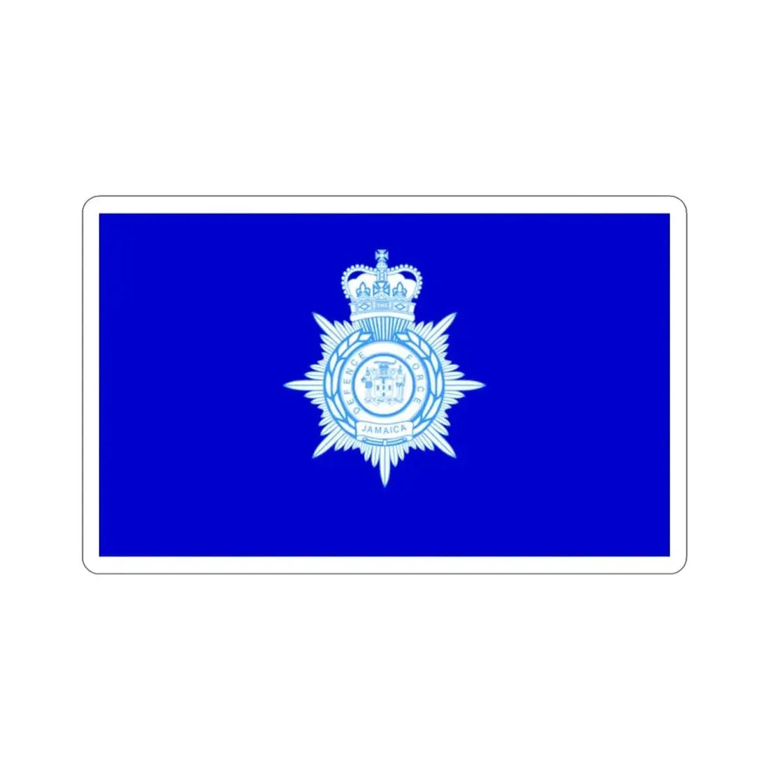 Flag of the Jamaica Defence Force STICKER Vinyl Die-Cut Decal - The Sticker Space