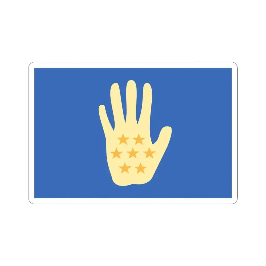 Flag of the Kingdom of Loango (Congo) STICKER Vinyl Kiss-Cut Decal 6 Inch White - The Sticker Space