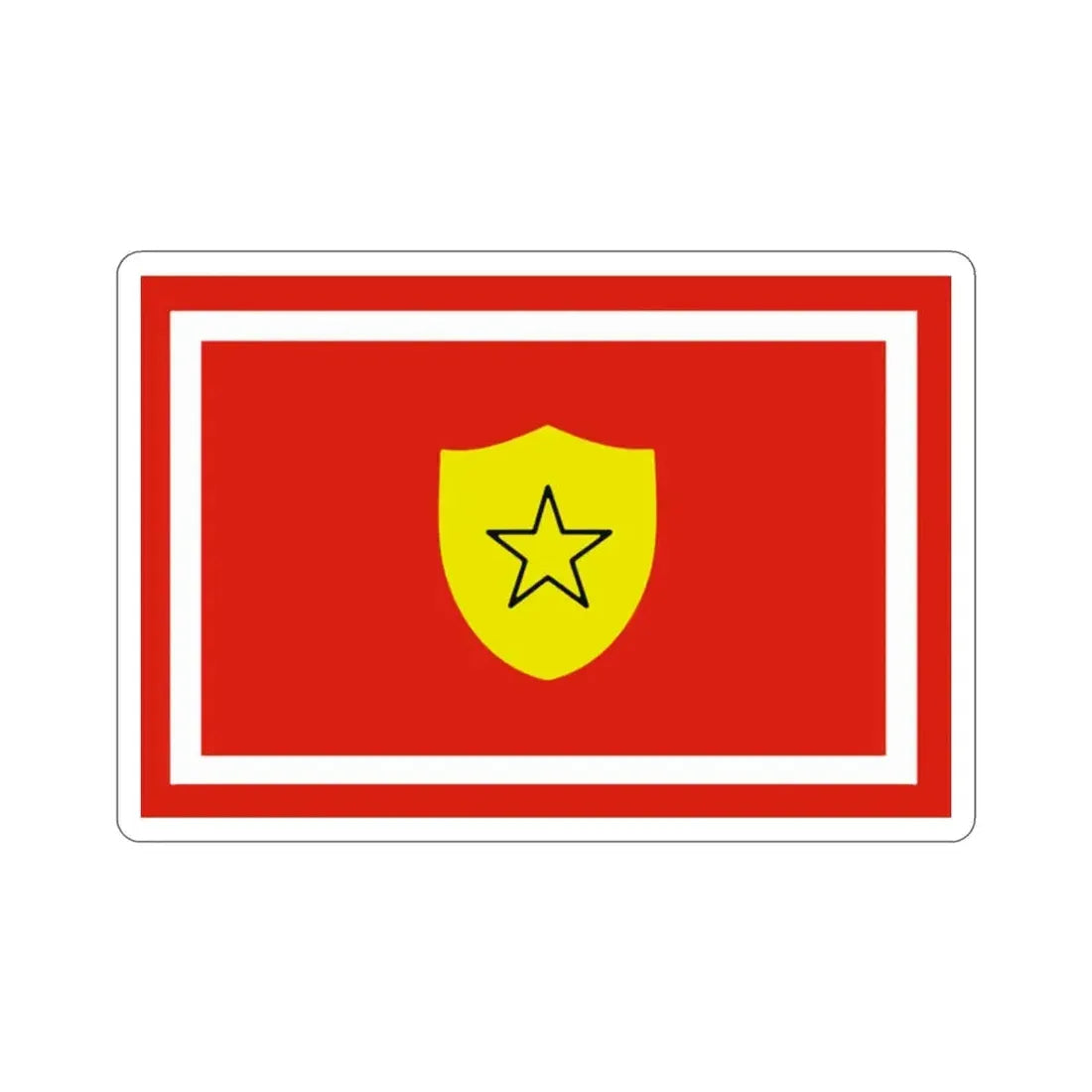 Flag of the Minister of the Revolutionary Armed Forces of Cuba STICKER Vinyl Die-Cut Decal - The Sticker Space