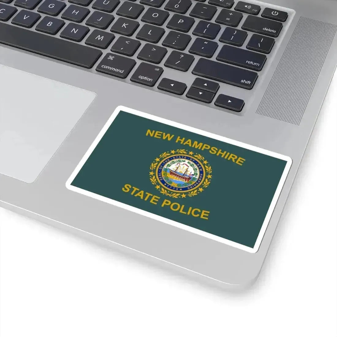Flag of the New Hampshire State Police (United States) STICKER Vinyl Kiss-Cut Decal - The Sticker Space