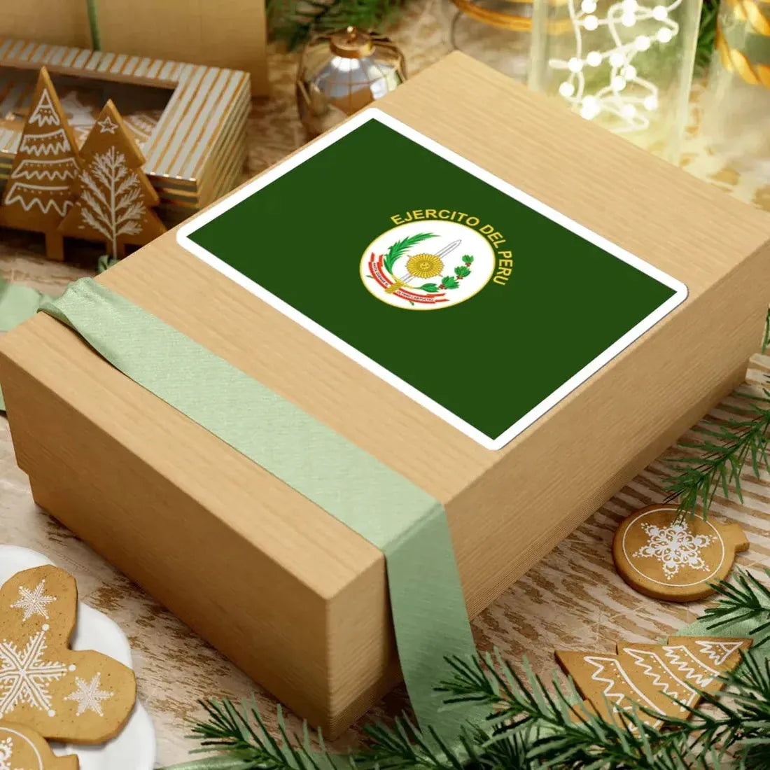 Flag of the Peruvian Army (Peru) STICKER Vinyl Kiss-Cut Decal - The Sticker Space