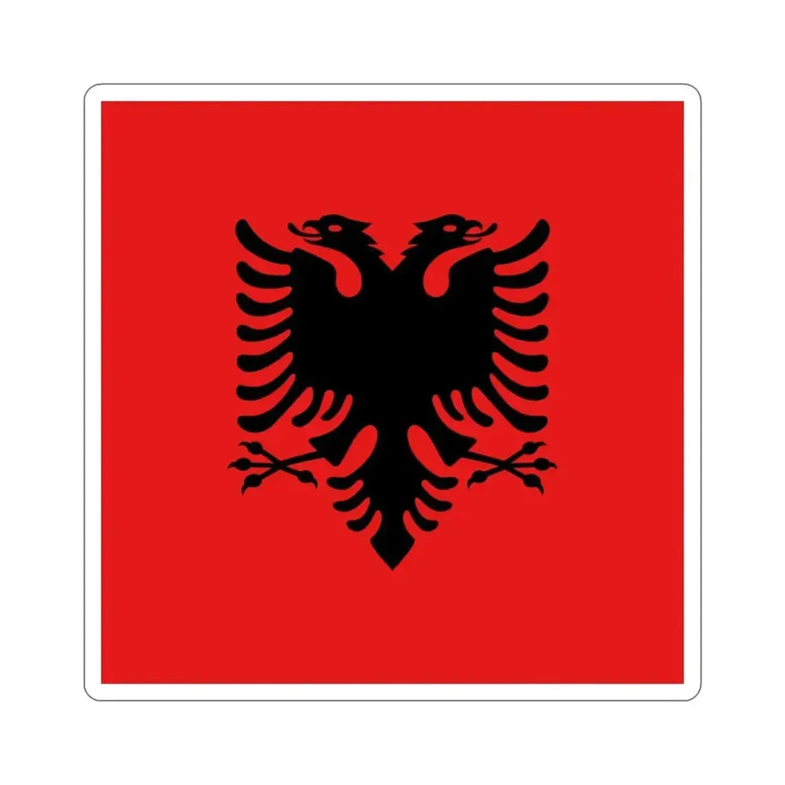 Flag of the President of Albania 1992 to 2002 STICKER Vinyl Die-Cut Decal - The Sticker Space
