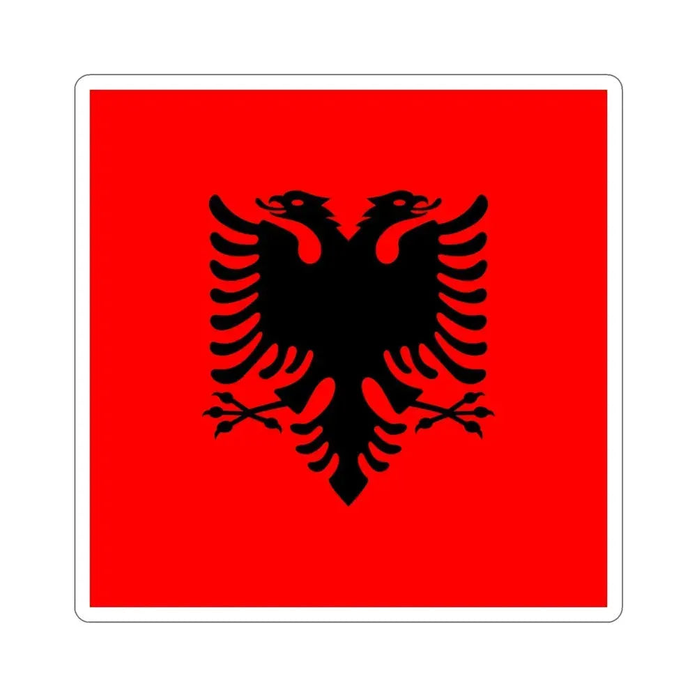 Flag of the President of Albania 2002 to 2014 STICKER Vinyl Die-Cut Decal 6 Inch - The Sticker Space